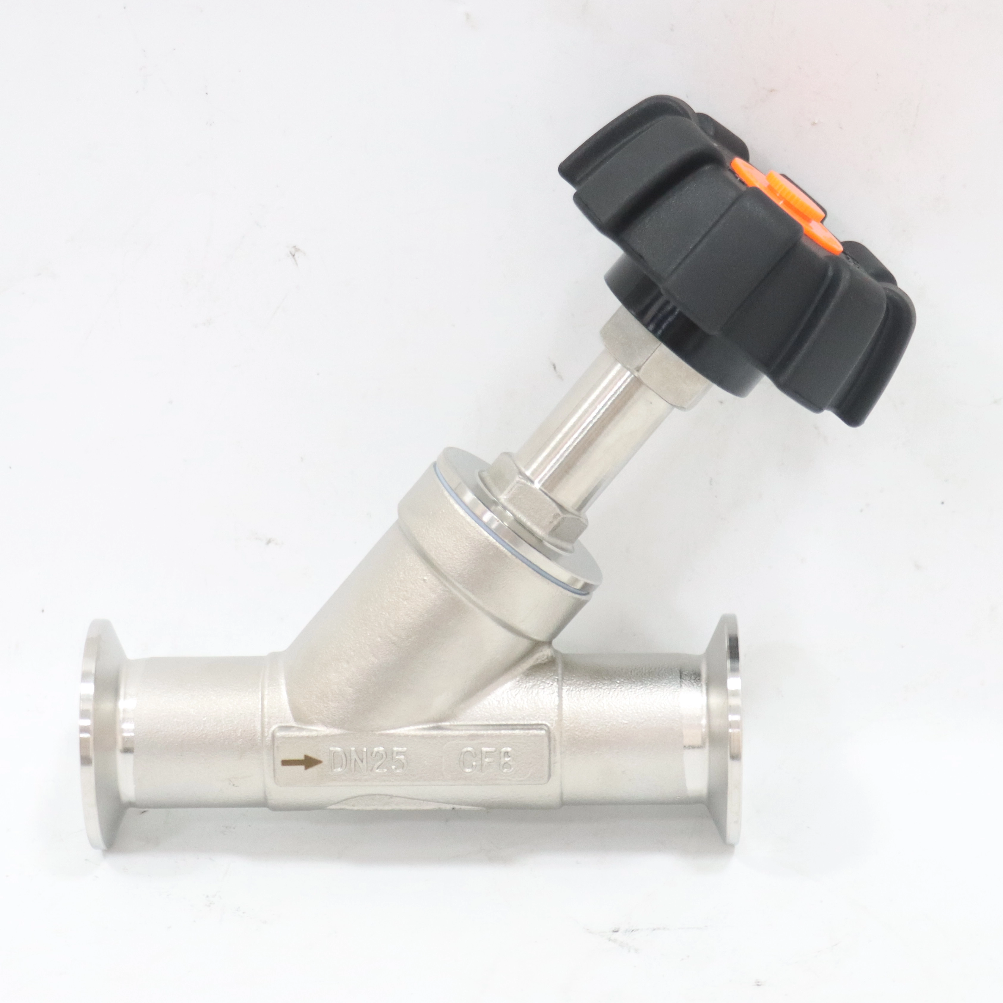 Stainless Steel Corrosion-resistant Steam Valve Plastic Head Manual Quick-release Angle Seat
