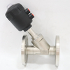 Stainless Steel Corrosion Resistant Flange Steam Plastic Head Pneumatic Angle Seat Valve 