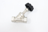 Sanitary Stainless Steel High-temperature Resistant Plastic Head Manual Threaded Angle Seat Valve