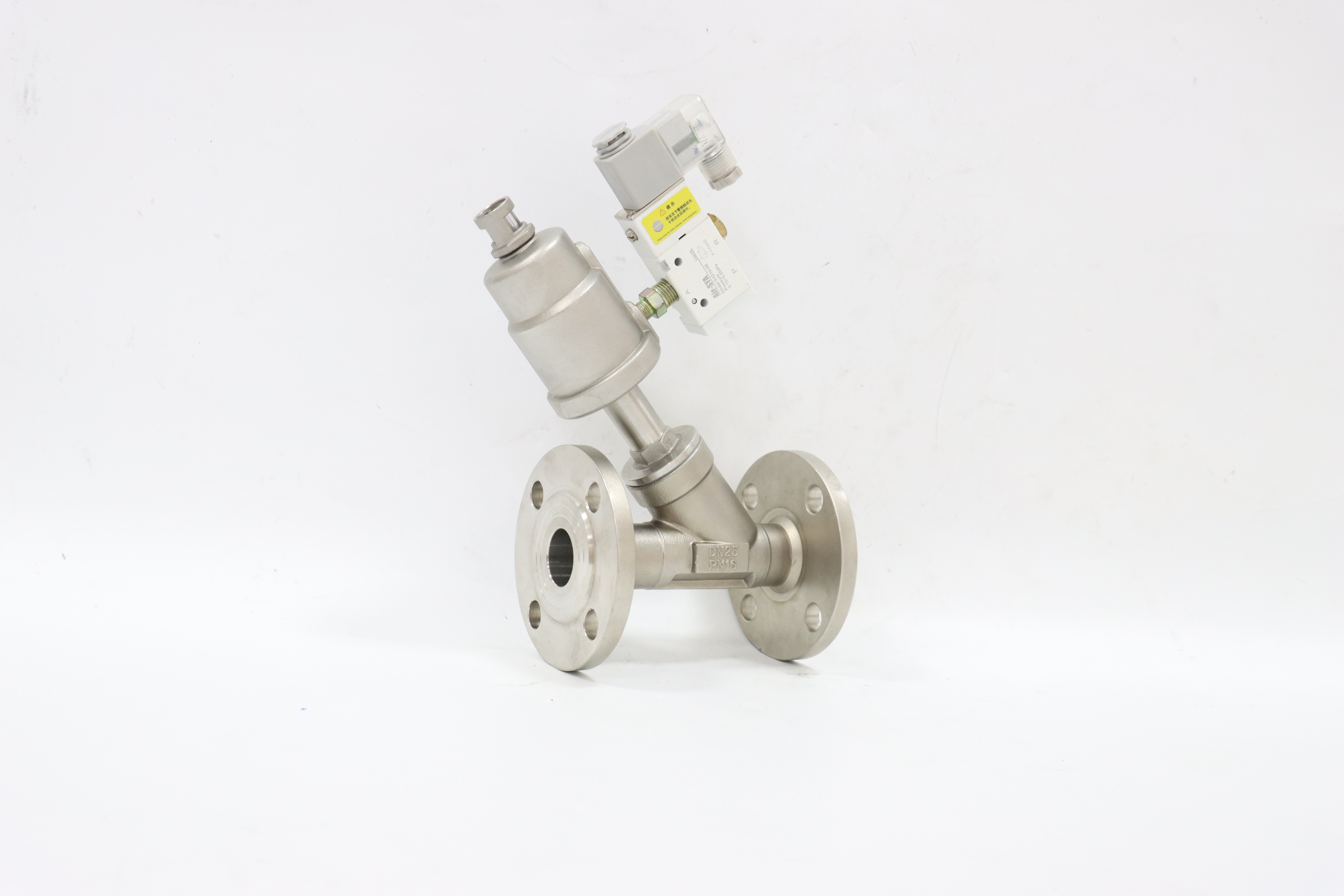 Stainless Steel Two Way Female Air Pneumatic Angle Seat Valve
