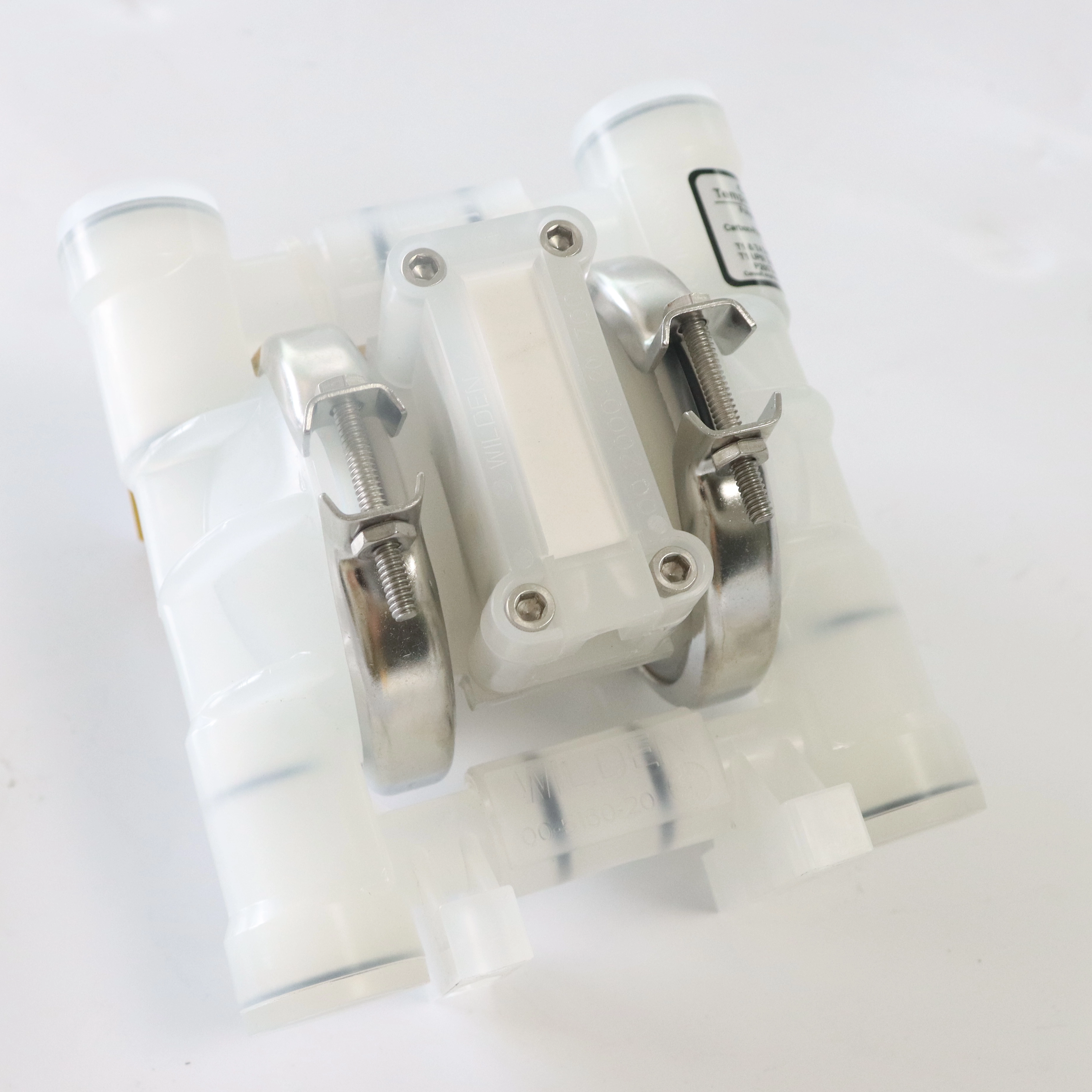 Sanitary Clamp Mechanical Dual air operated Pneumatic 12V Diaphragm Pump