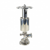 Stainless Steel Pneumatic DN80 ISO Piston Type Tank Bottom Valve