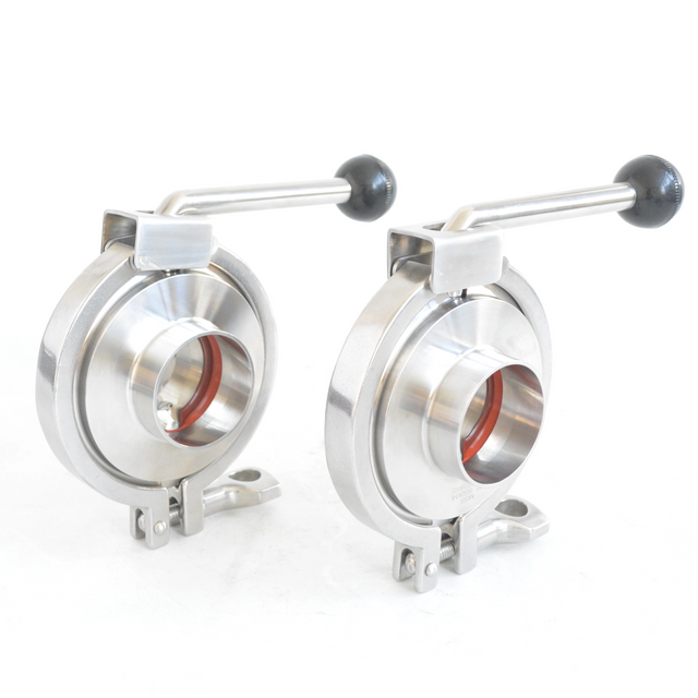 STAINLESS STEEL DN300 Manual Indicator Anti Mixing Butterfly Valve