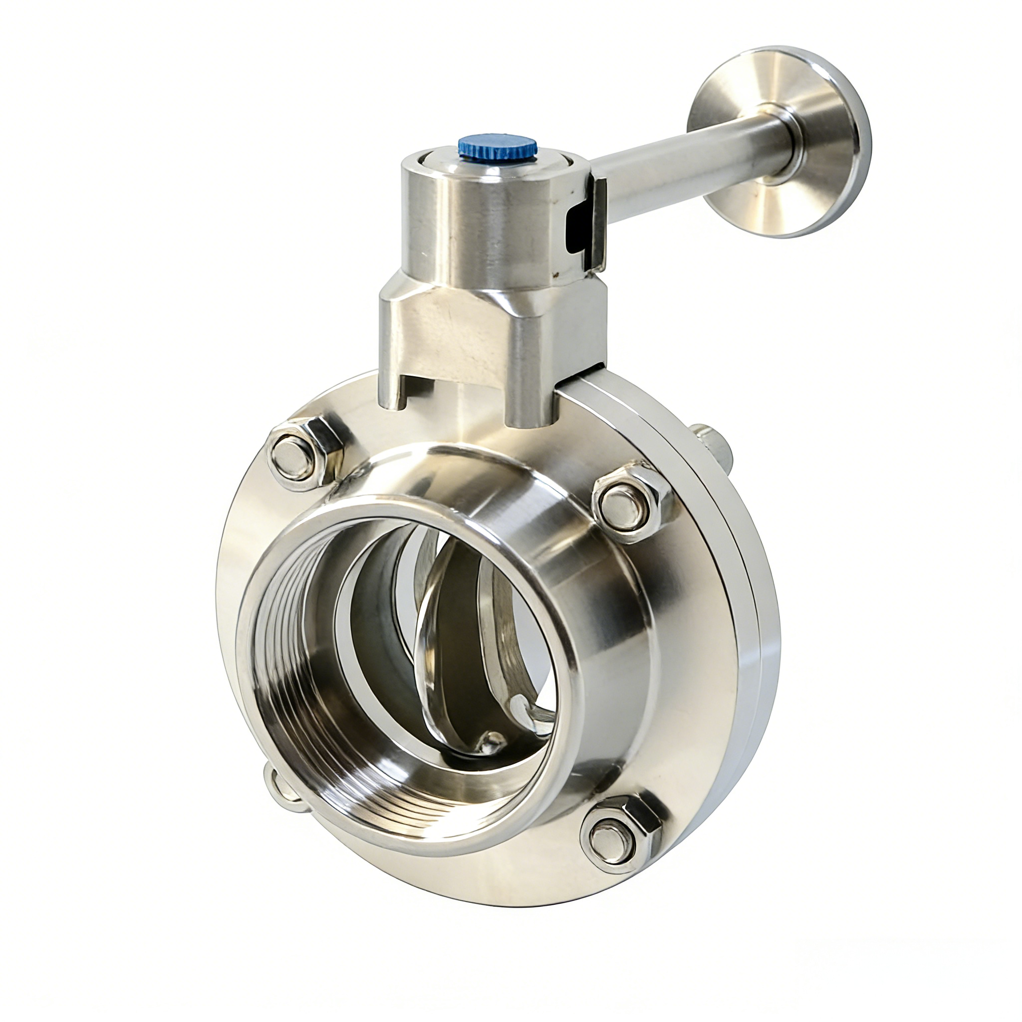 STAINLESS STEEL DN100 High Performance Vacuum Clamp Butterfly Valve