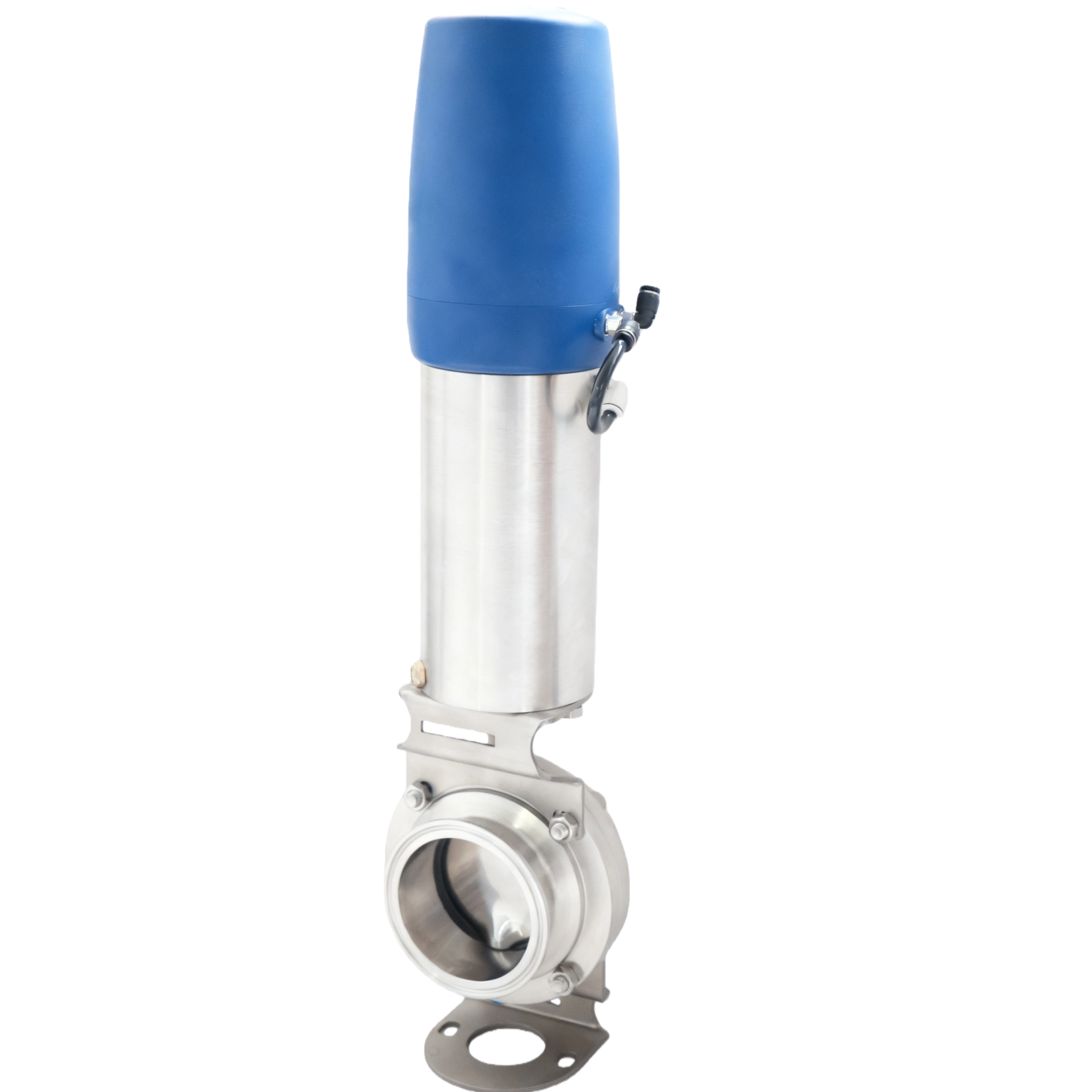 STAINLESS STEEL Pneumatic Diaphragm Actuated Powder Anti Mixing Butterfly Valve