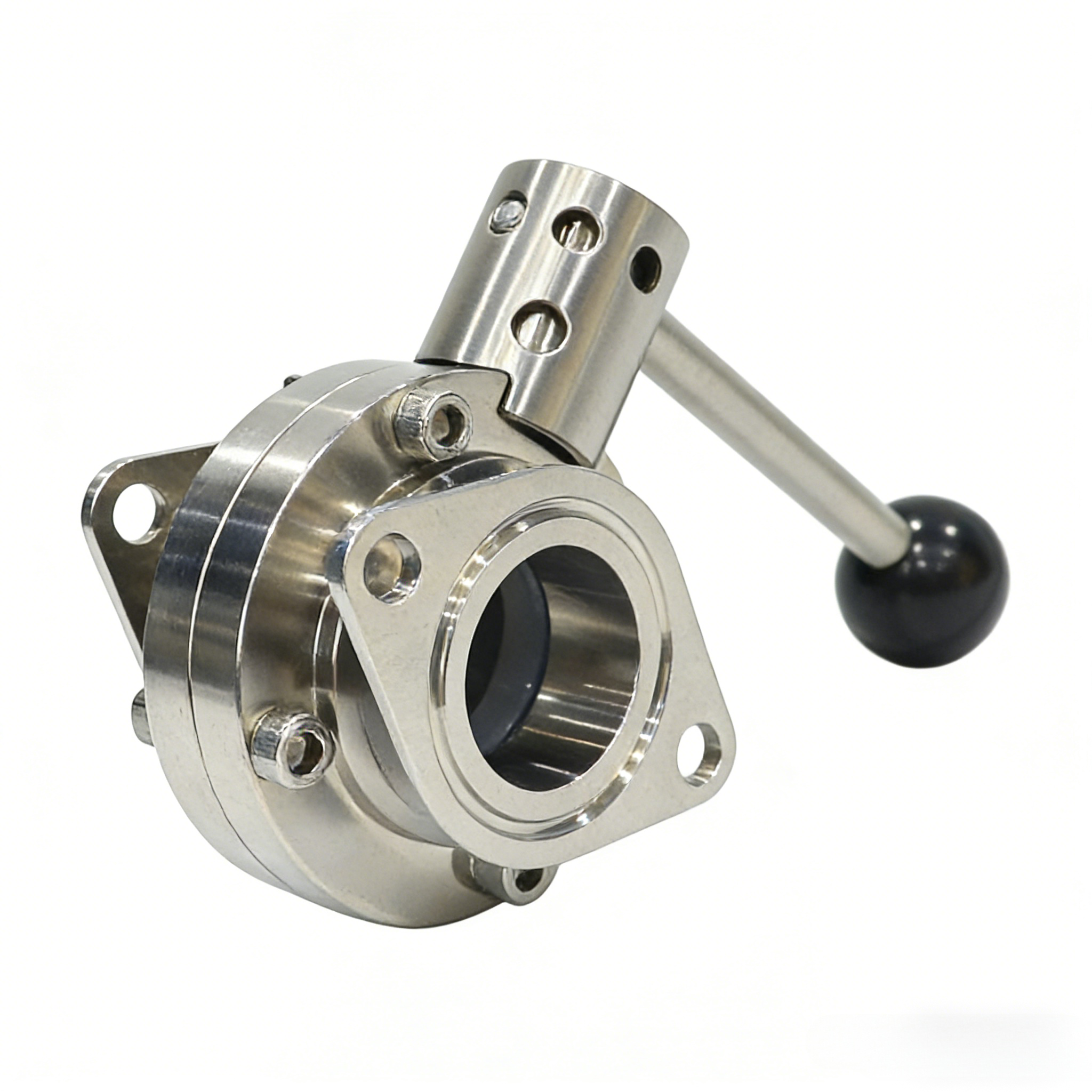 STAINLESS STEEL manual Drive Wafer Bolei Powder Butterfly Valve