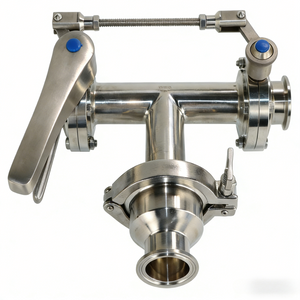 STAINLESS STEEL Sanitary Wafer-Type Concentric Rubber Seat Butterfly Valve