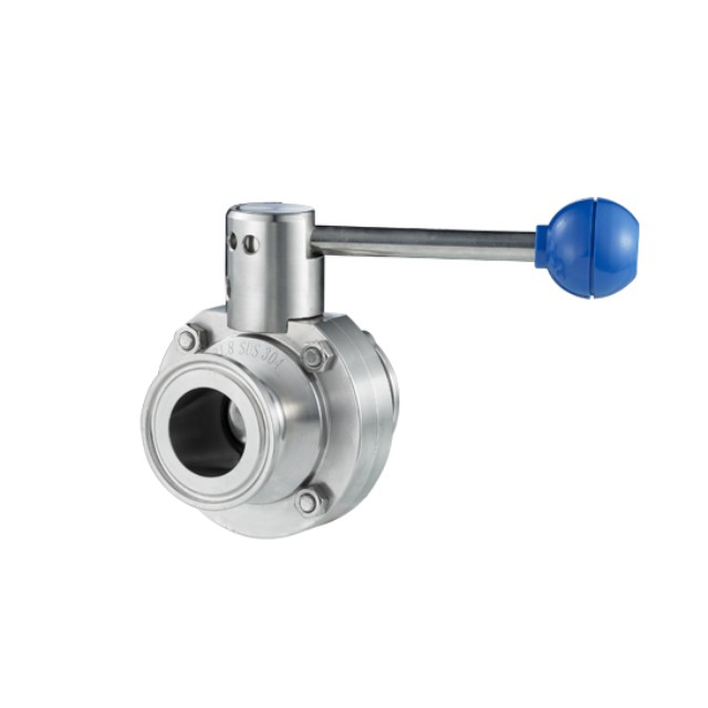 Stainless Steel Compact Sanitary Clamped Butterfly Valve for Tank