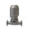 Stainless Steel Pneumatic Membrane Valve with Clamped Ends