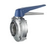 Sanitary Grade Stainless Steel Weld Manual Butterfly Control Valve