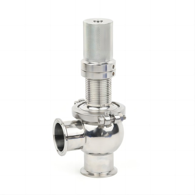 Stainless Steel Clamped DIN Manual Adjusting Tank Pressure Safety Valve