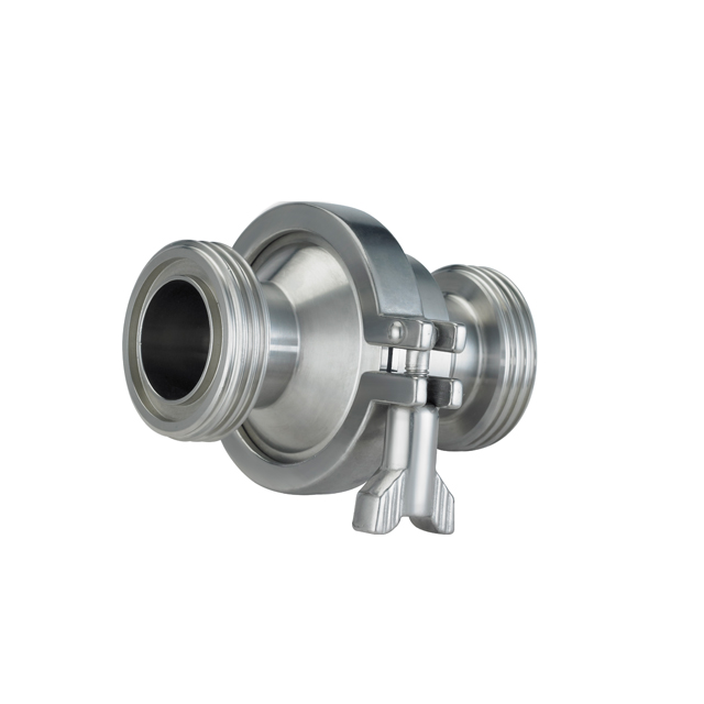 Stainless Steel Middle Clamp In Line Thread Back Pressure Check Valve