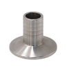 SS316 Stainless Steel Food Grade High Cleanliness JN-FL 23 2008 High Pressure Clamped Hose Coupling Nipple For Drinks