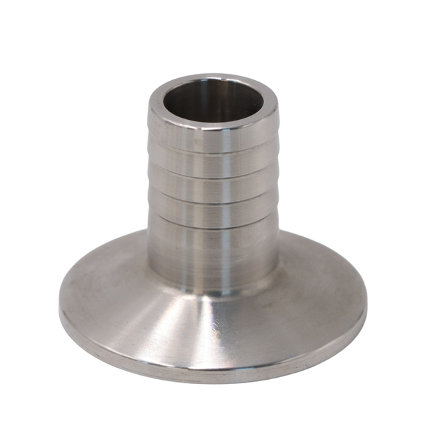 SS316 Stainless Steel Sanitary SMS-14MPHR JN-FL 23 2008 High Pressure Clamped Hose Coupling Adapter For Beverages