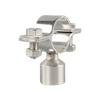  Stainless Steel Round Bolted Pipe Clip with Threaded Boss