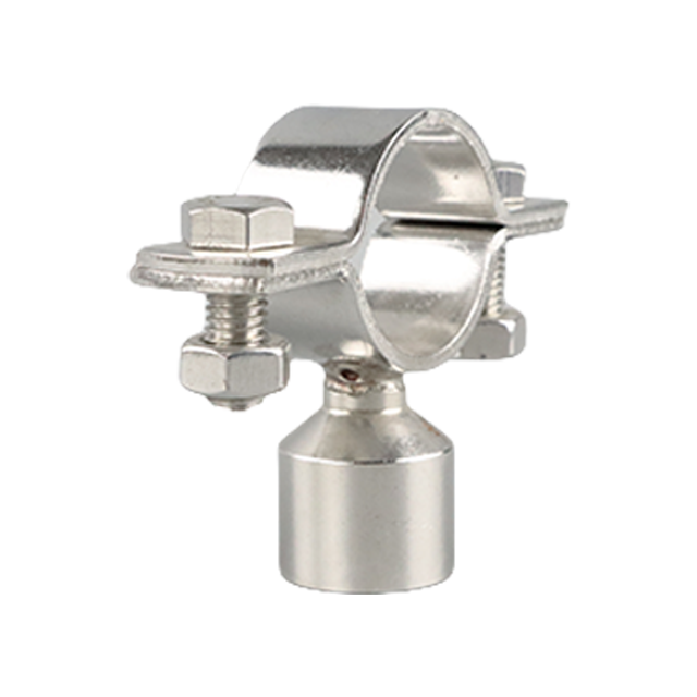  Stainless Steel Round Bolted Pipe Clip with Threaded Boss
