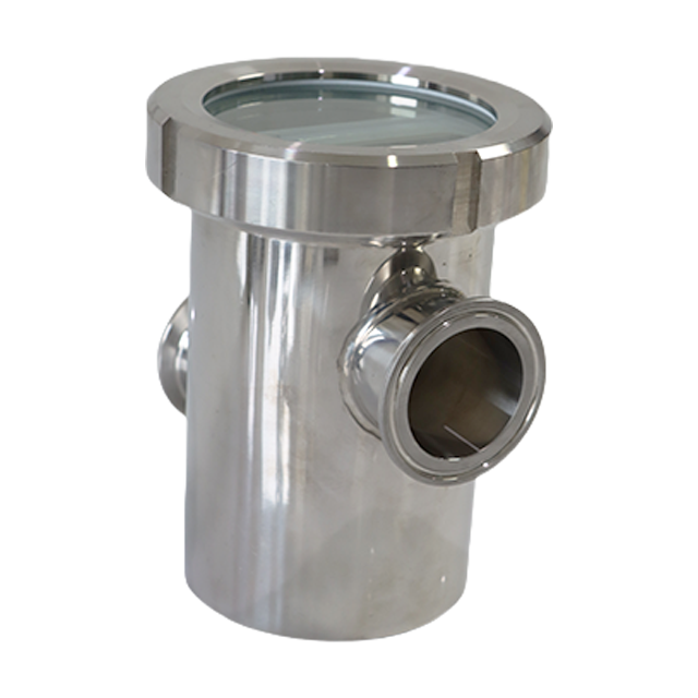 SS316L Stainless Steel High Pressure Pipe Tank Sight Flow Glass