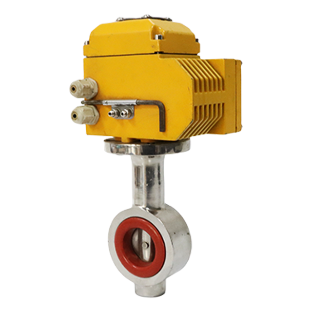  Sanitary Stainless Steel Pneumatic Motorized Electric Flap Butterfly Valve