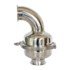 Short Stainless Steel Sanitary Inline Strainer Fit Pipe with Clamp Ends 