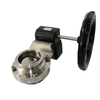 Sanitary Stainless Steel Handwheel Operated Clamp End Butterfly Valve
