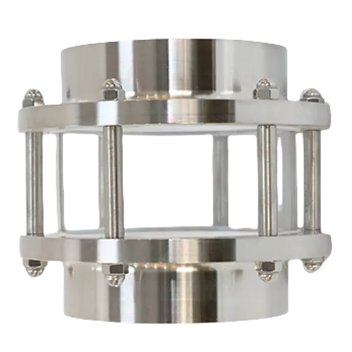 Stainless Steel Butt Weld Sight Glass with Temperature Resistant Borosilicate Glass