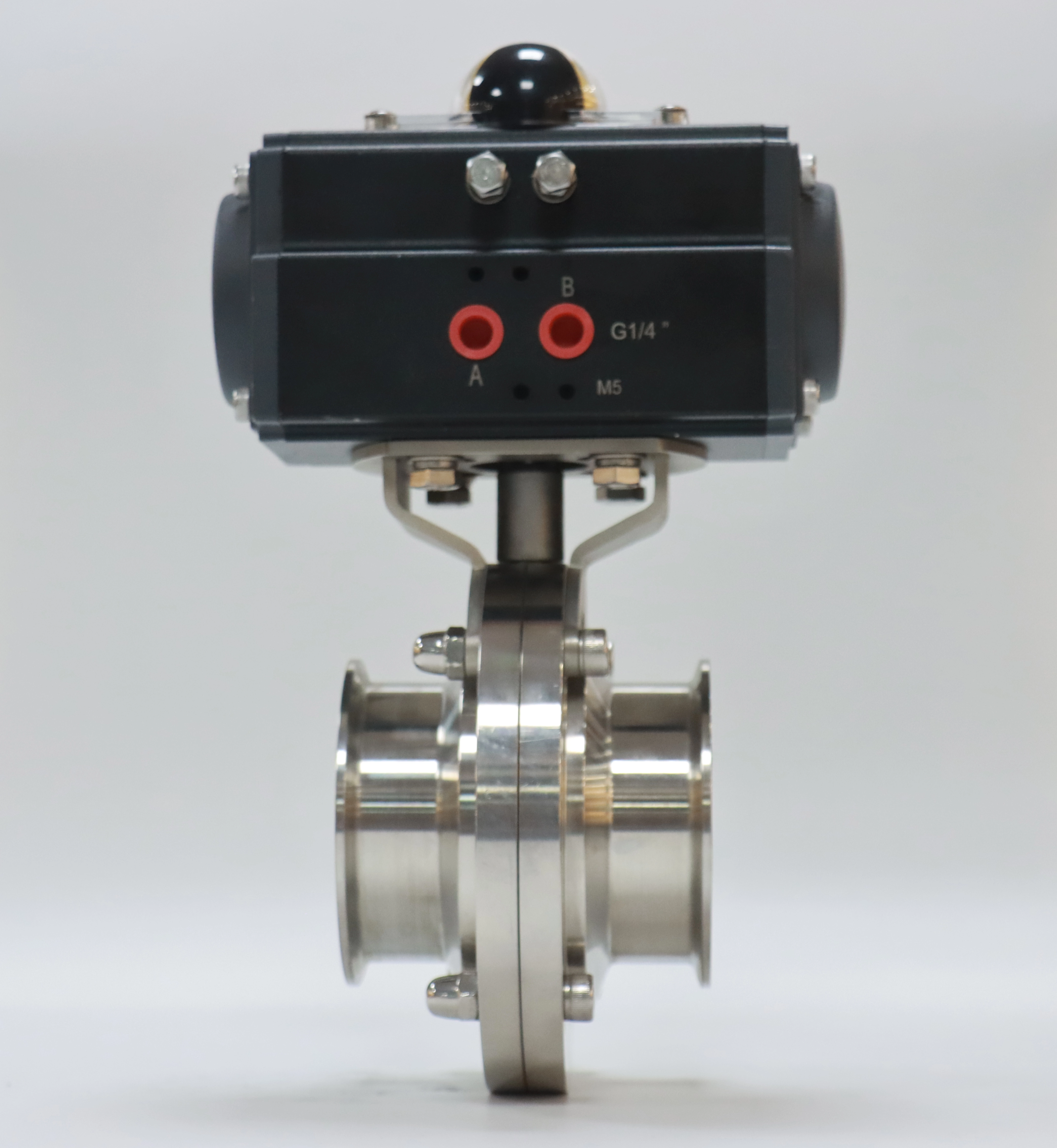 Stainless Steel Clamped Hastelloy Pneumatic wafer Butterfly Valve