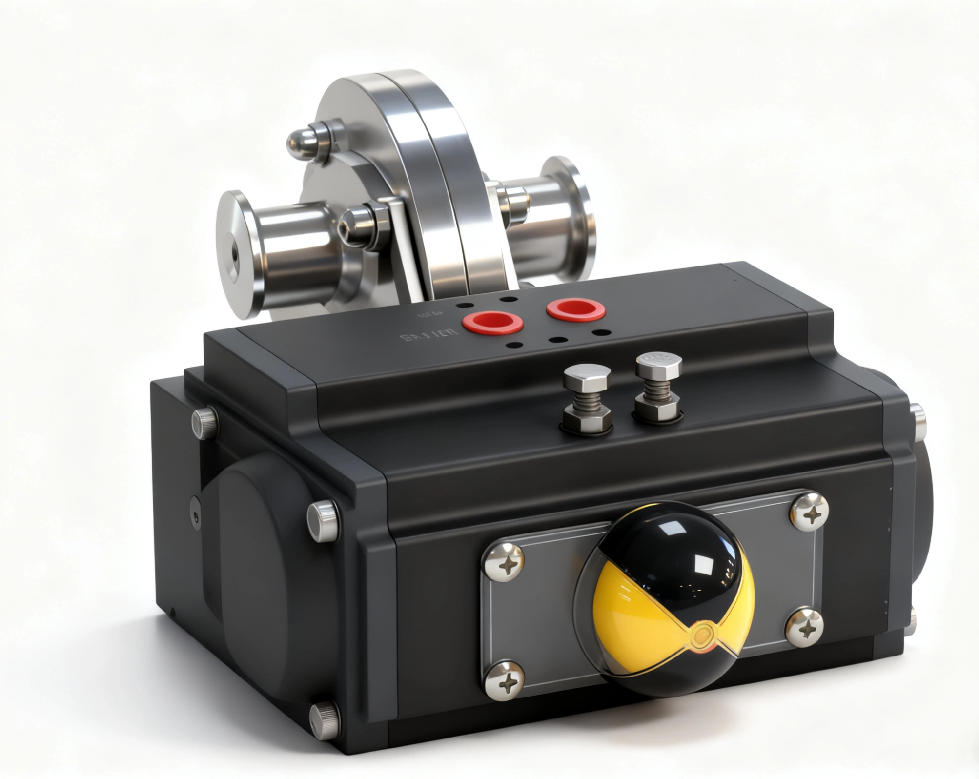 Stainless Steel Sanitary Weld Pneumatic Actuated Switch Butterfly Valve