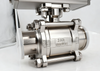 Stainless steel sanitary positioner pneumatic regulating ball valve
