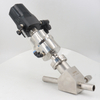 Stainless steel Y-type intelligent regulating pneumatic angle seat valve