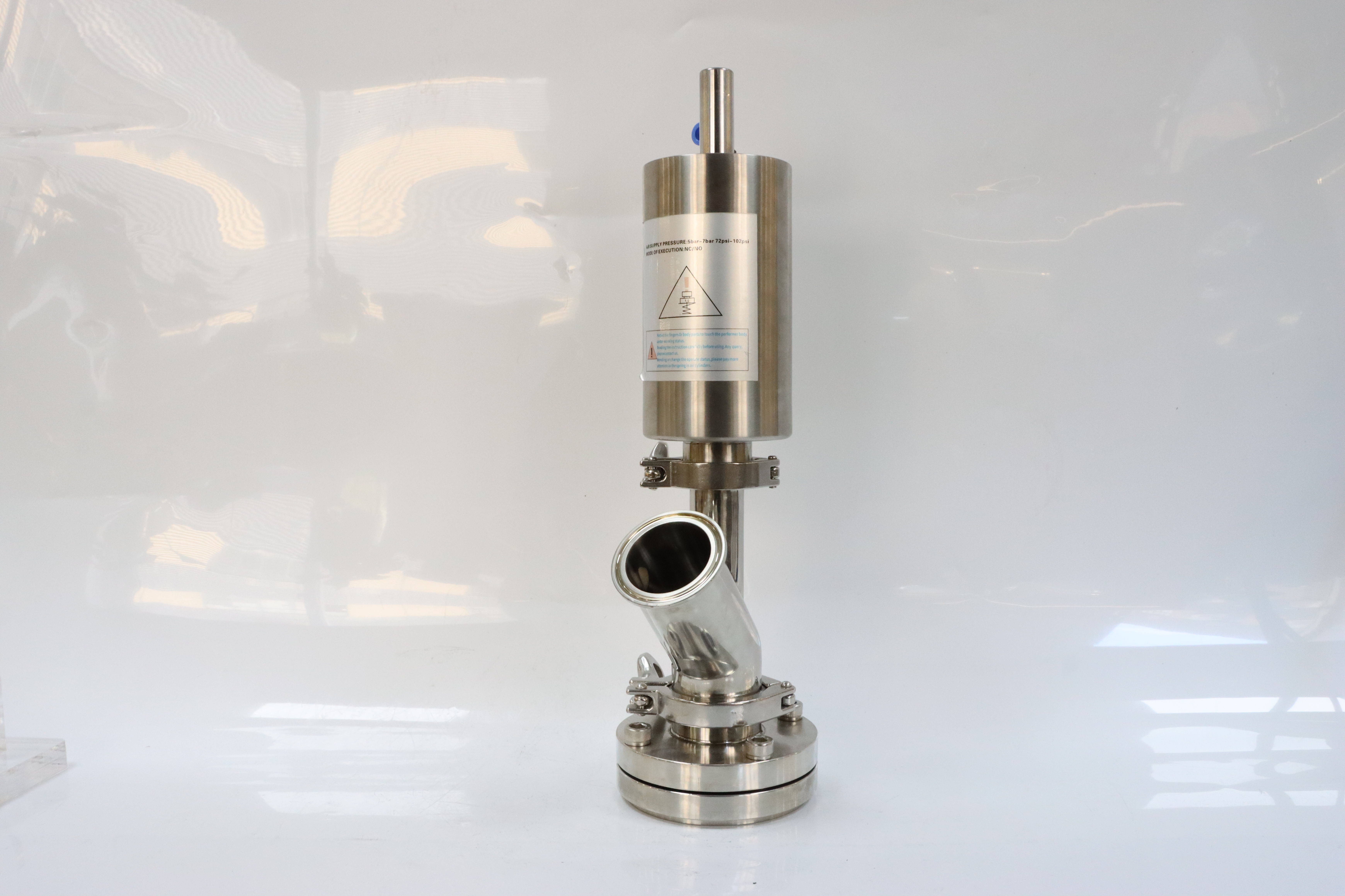 Stainless steel pharmaceutical Y-type sanitary tank bottom valve