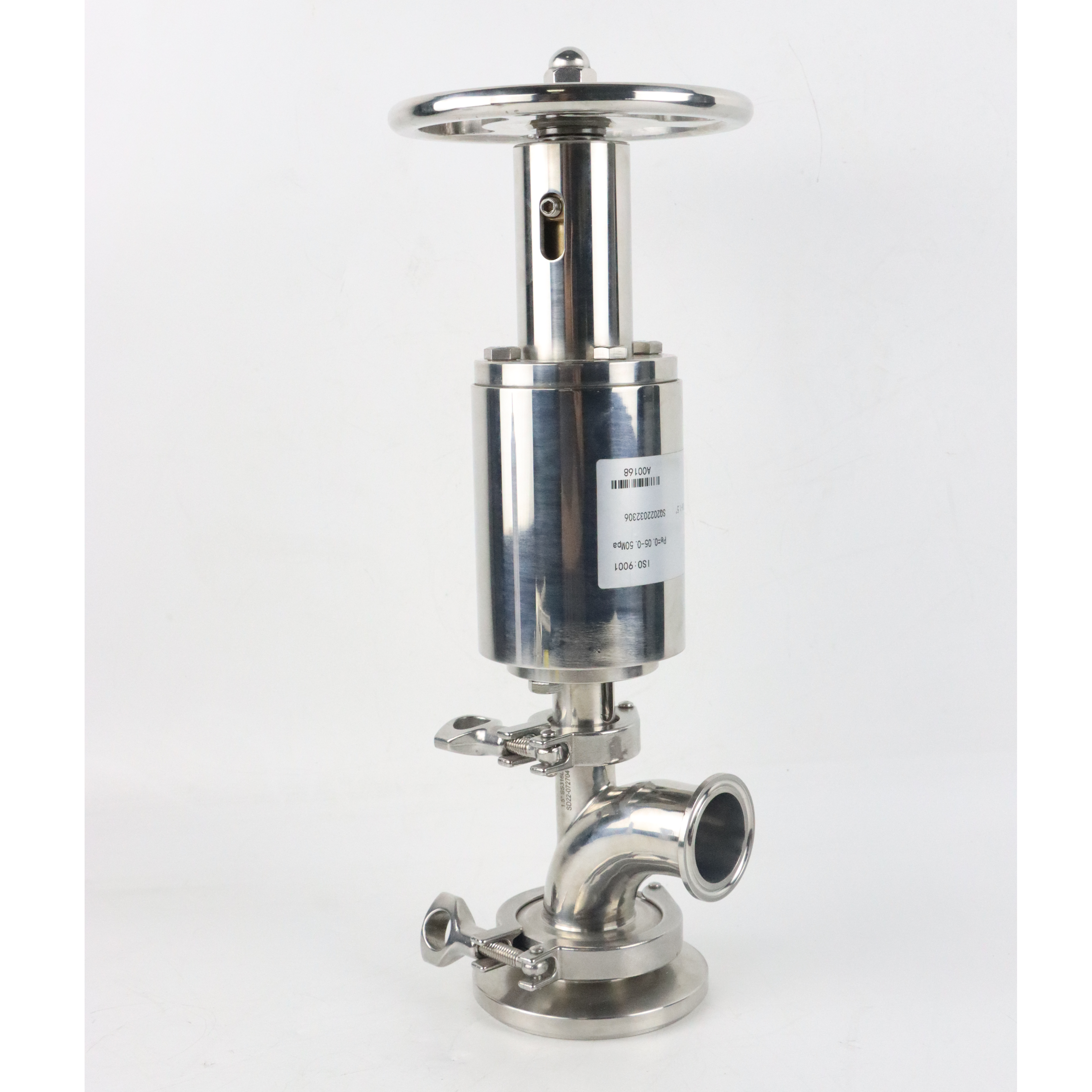 Stainless Steel Pneumatic DN80 ISO Piston Type Tank Bottom Valve