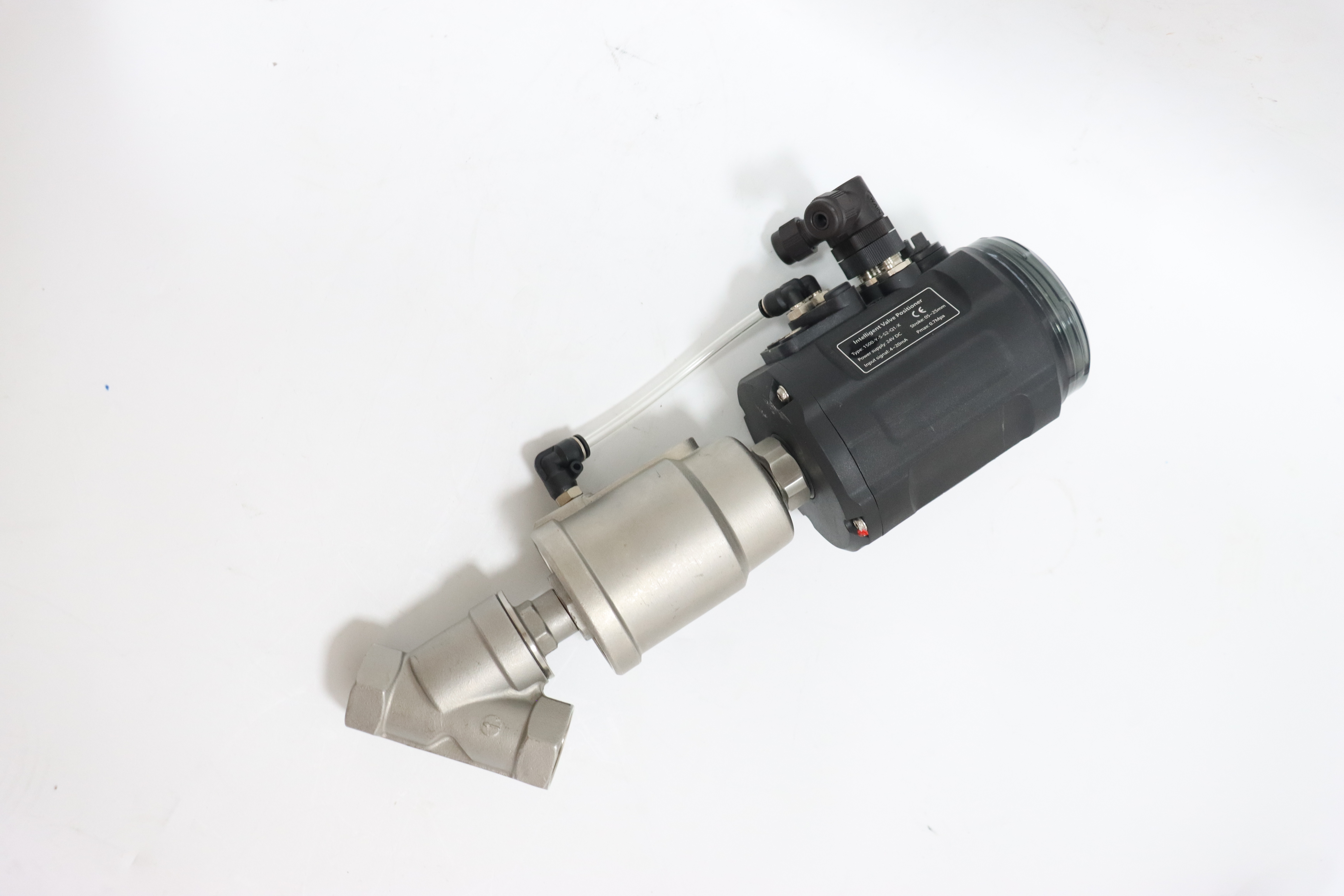 Stainless Steel Sanitary Pneumatic Intelligent Positioning Angle Seat Valve