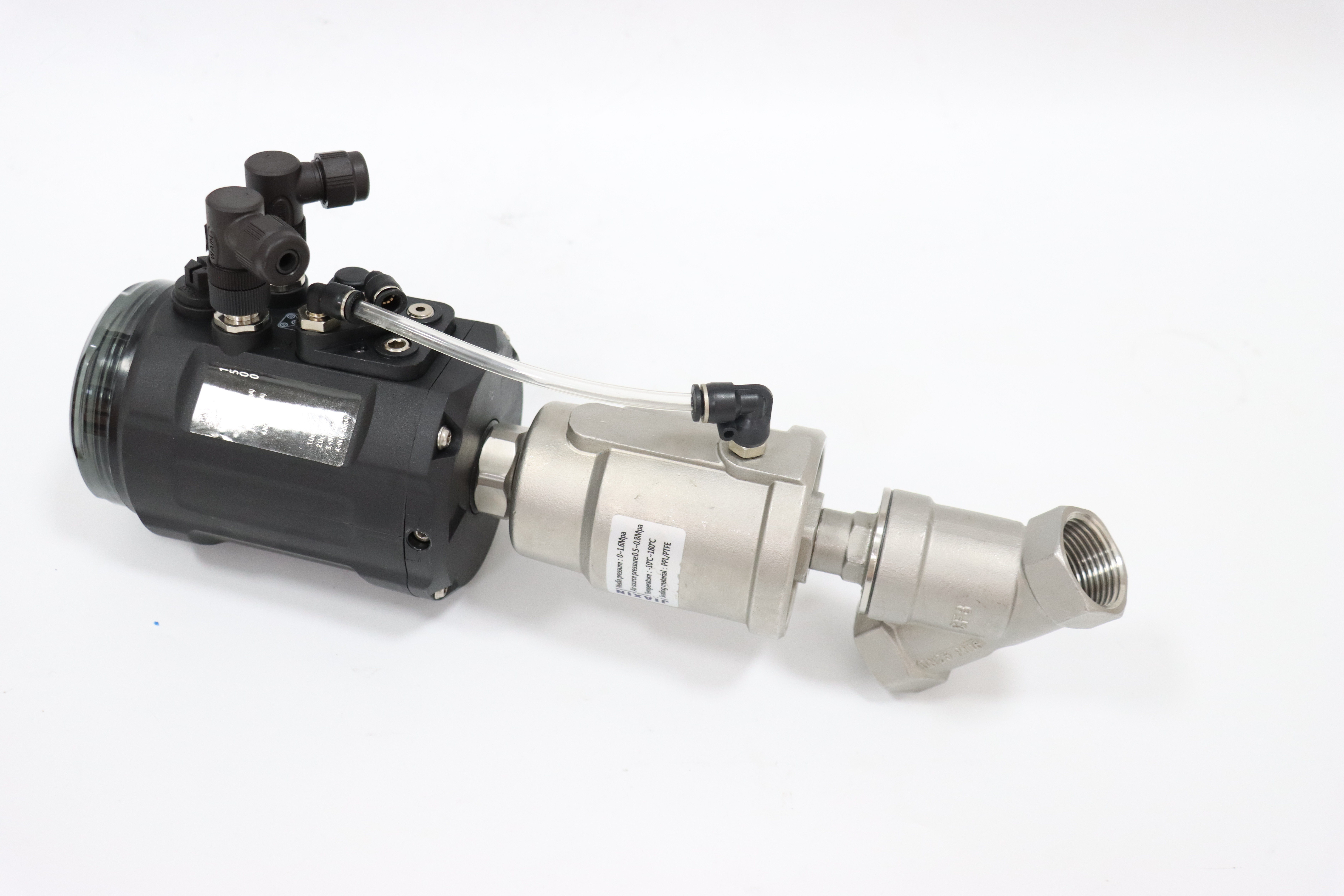 Stainless Steel Sanitary Pneumatic Intelligent Positioning Angle Seat Valve