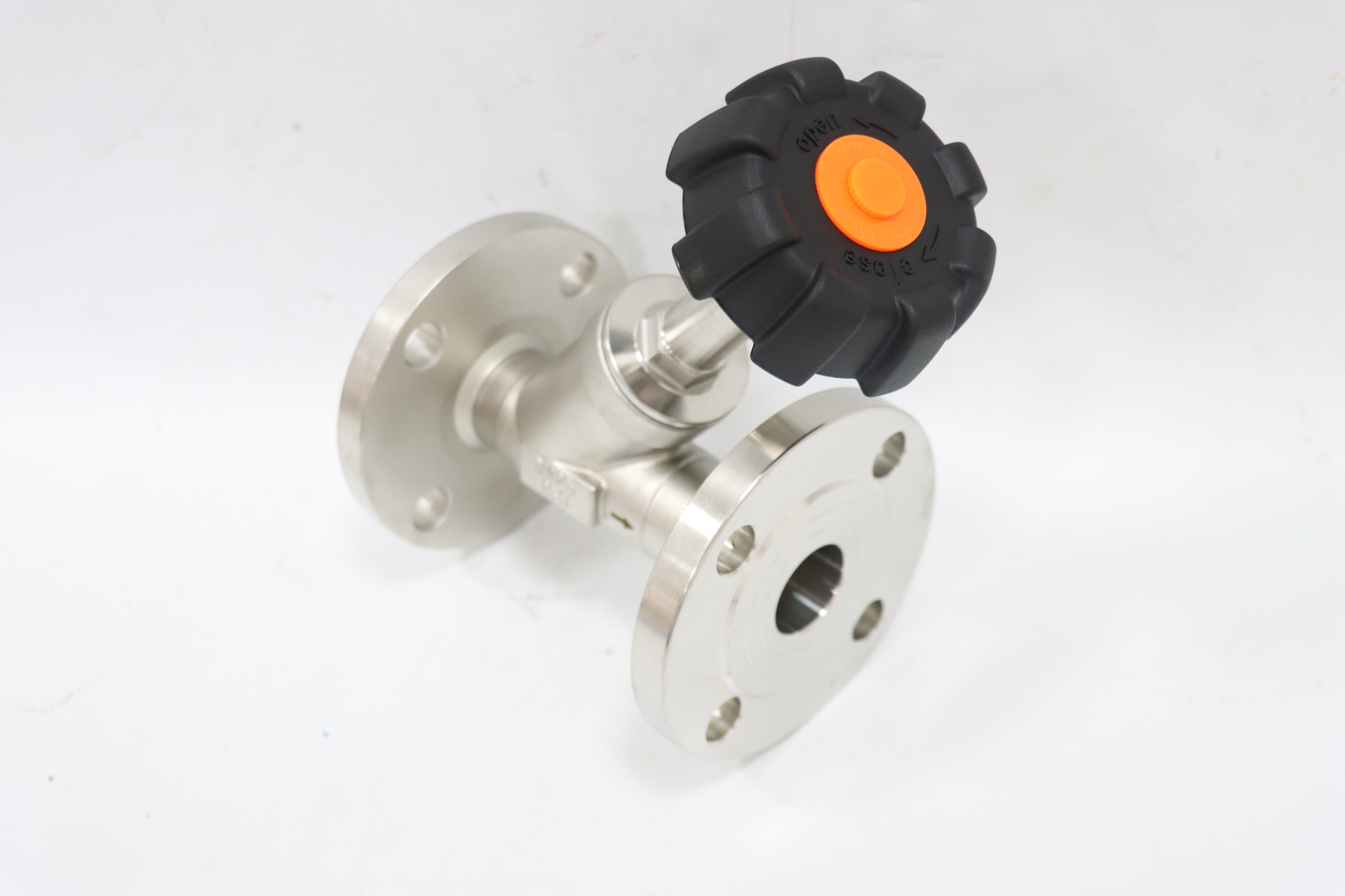 Stainless Steel Flange Steam Valve Plastic Head Manual Angle Seat Valve