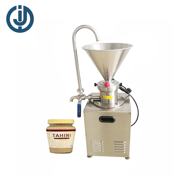 Horizontal Colloid Mill with Wheels for Peanut Butter Processing