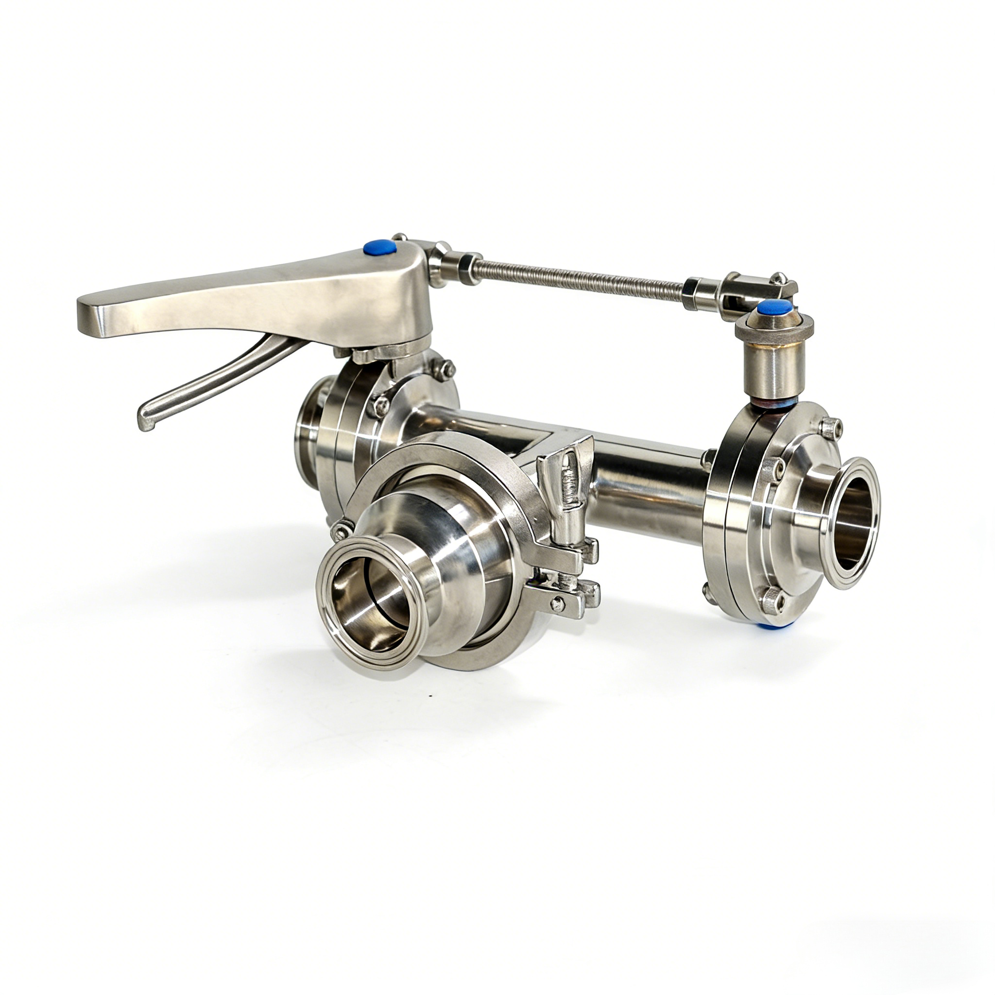 STAINLESS STEEL Sanitary Wafer-Type Concentric Rubber Seat Butterfly Valve