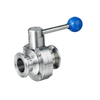 Stainless Steel Direct-way Sanitary Grade Clamped Manual Butterfly Valve