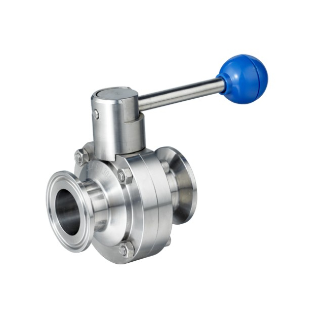 Anti-leakage Sanitary Stainless Steel Manual Butterfly Valve