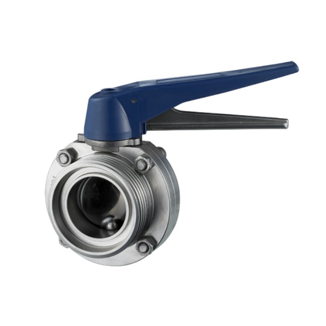 Sanitary Stainless Steel SMS Thread Manual Butterfly Valve