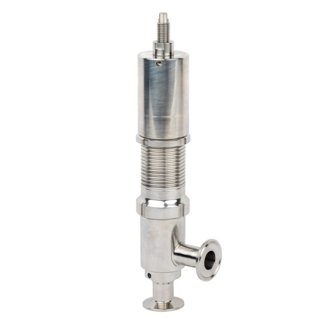 Stainless Steel Sanitary Ultra Clean Welded SMS Pneumatic Micro-adjusting Air Pressure Releasing Valve