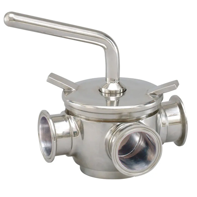 Stainless Steel Compact Sanitary Anti-Corrosion Clamps Plug Valve
