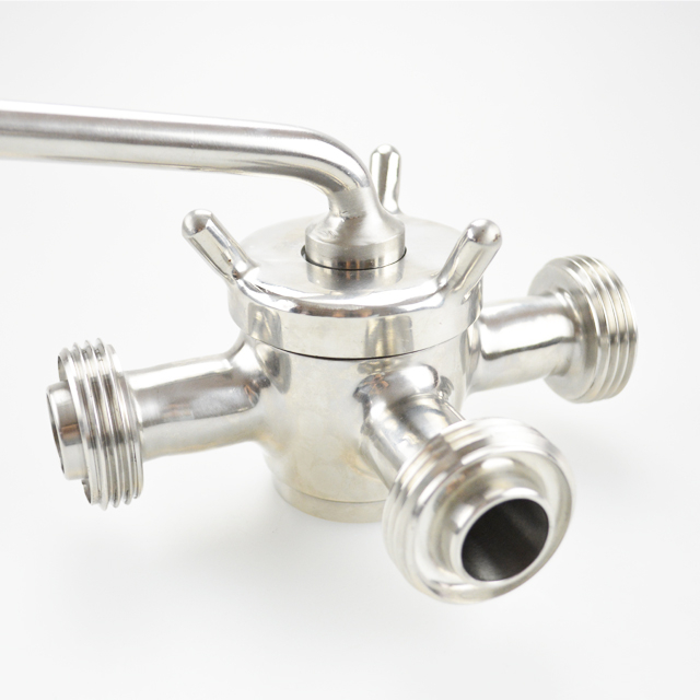 Stainless Steel Long Radius High Performance Threaded 3-Plug Valves 