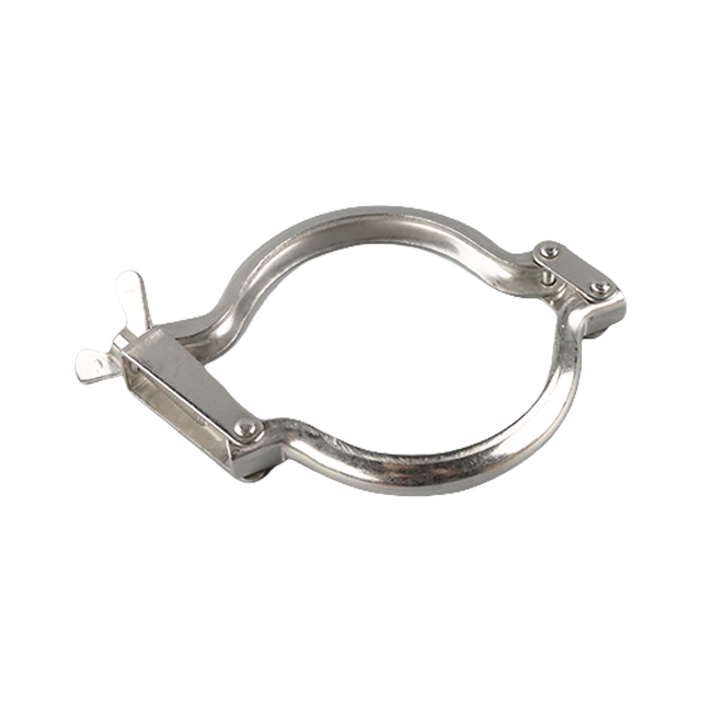 Stainless Steel Low Pressure Sanitary Double Pin Pipe Clamp 
