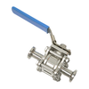 Sanitary Stainless Steel Clamped Two-Way Manual Hydraulic Quick Install Ball Valve 