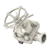 Stainless Steel Sanitary Clamp Handwheel Operated Diaphragm Membrane Valve