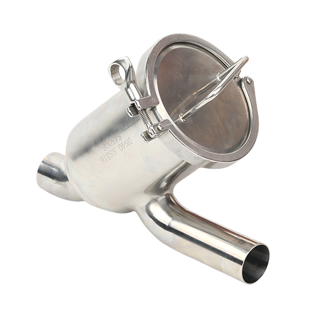 Sanitary Stainless Steel Dirt Trap Filter Strainer with Fine Wire Mesh