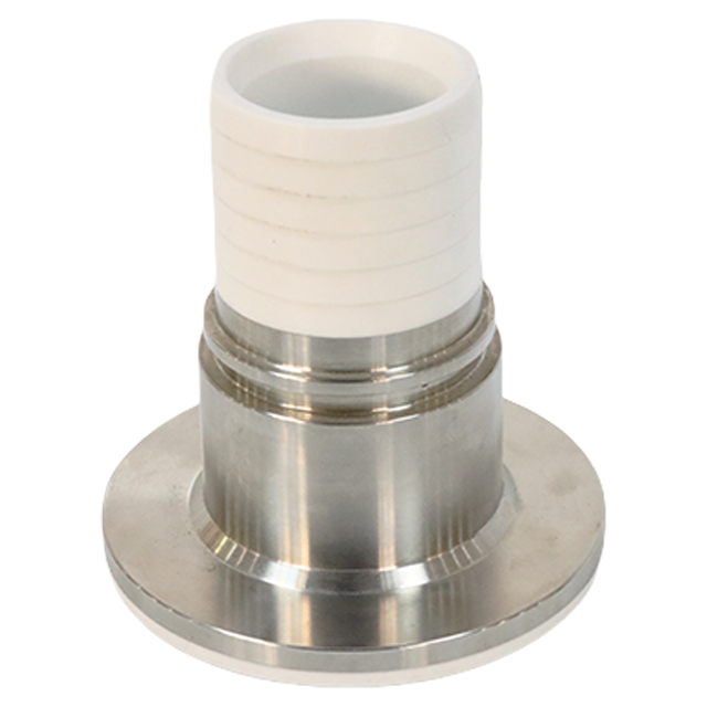 Sanitary Stainless Steel PTFE Lined Tri-Clamp Hose Barb Adaptor Fitting