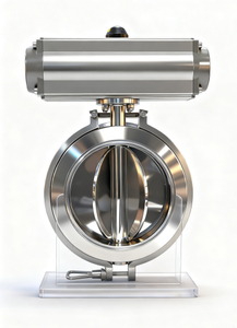 Hastelloy Sanitary Light Rotary Powder DIN Butterfly Valve