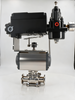 Pneumatic sanitary stainless steel quick-release three-piece regulating ball valve