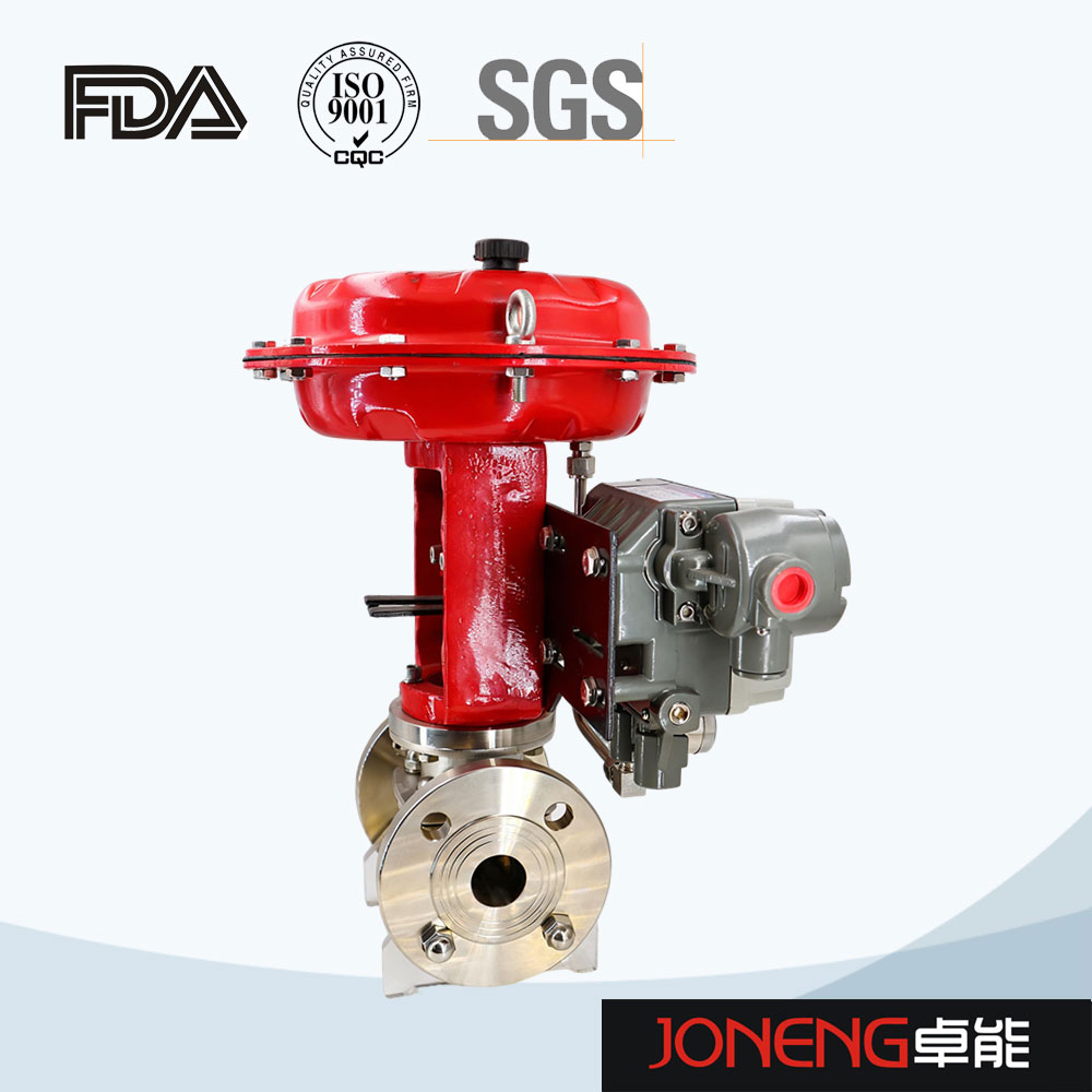 Stainless steel positioning micro-control proportional regulating flange diaphragm valve
